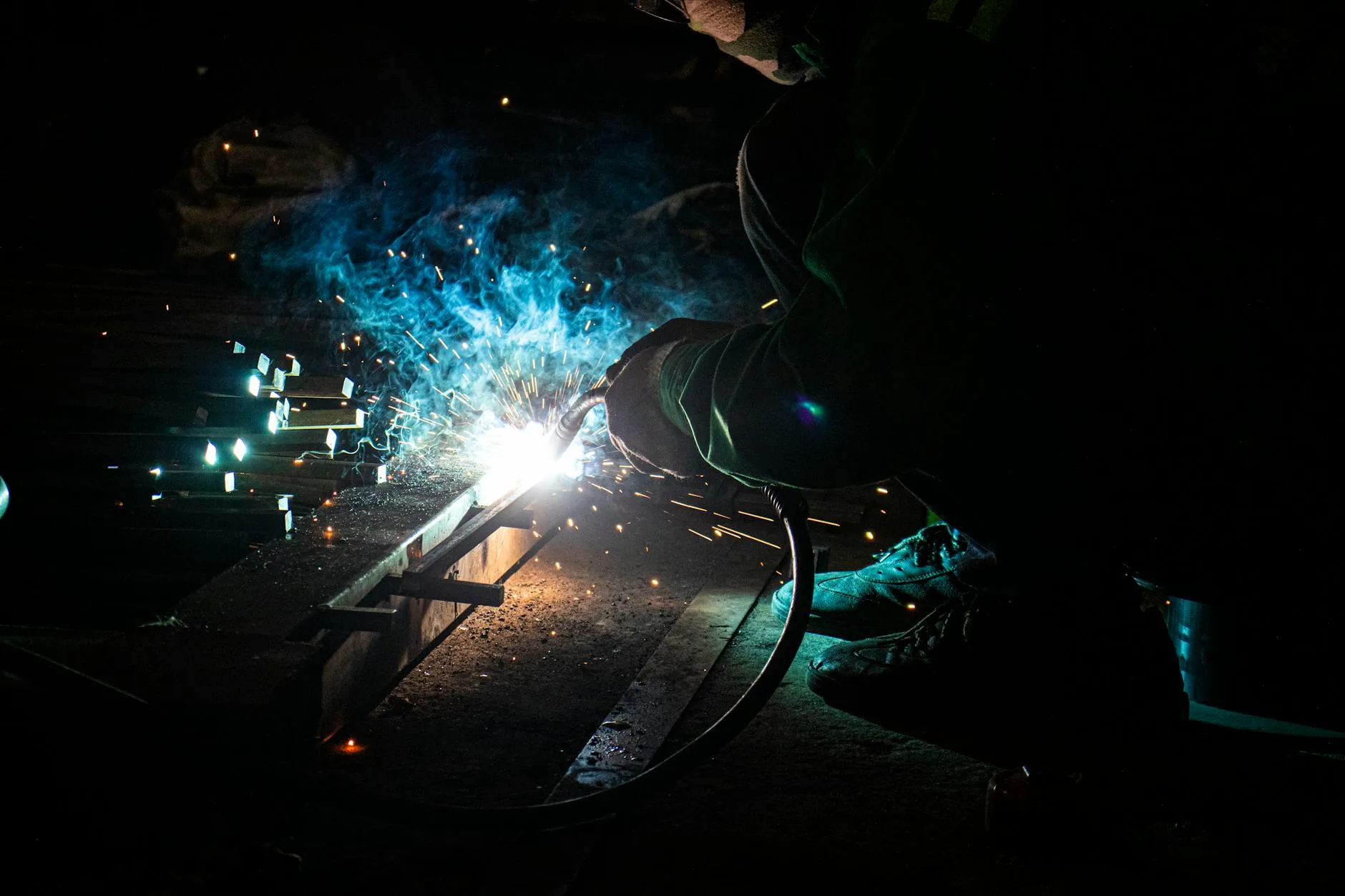 704 Diesel welding work in progress