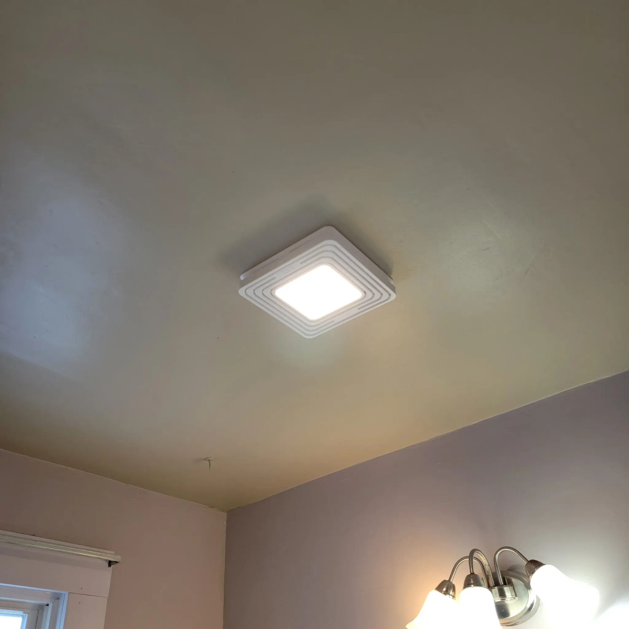 Bathroom fan installation