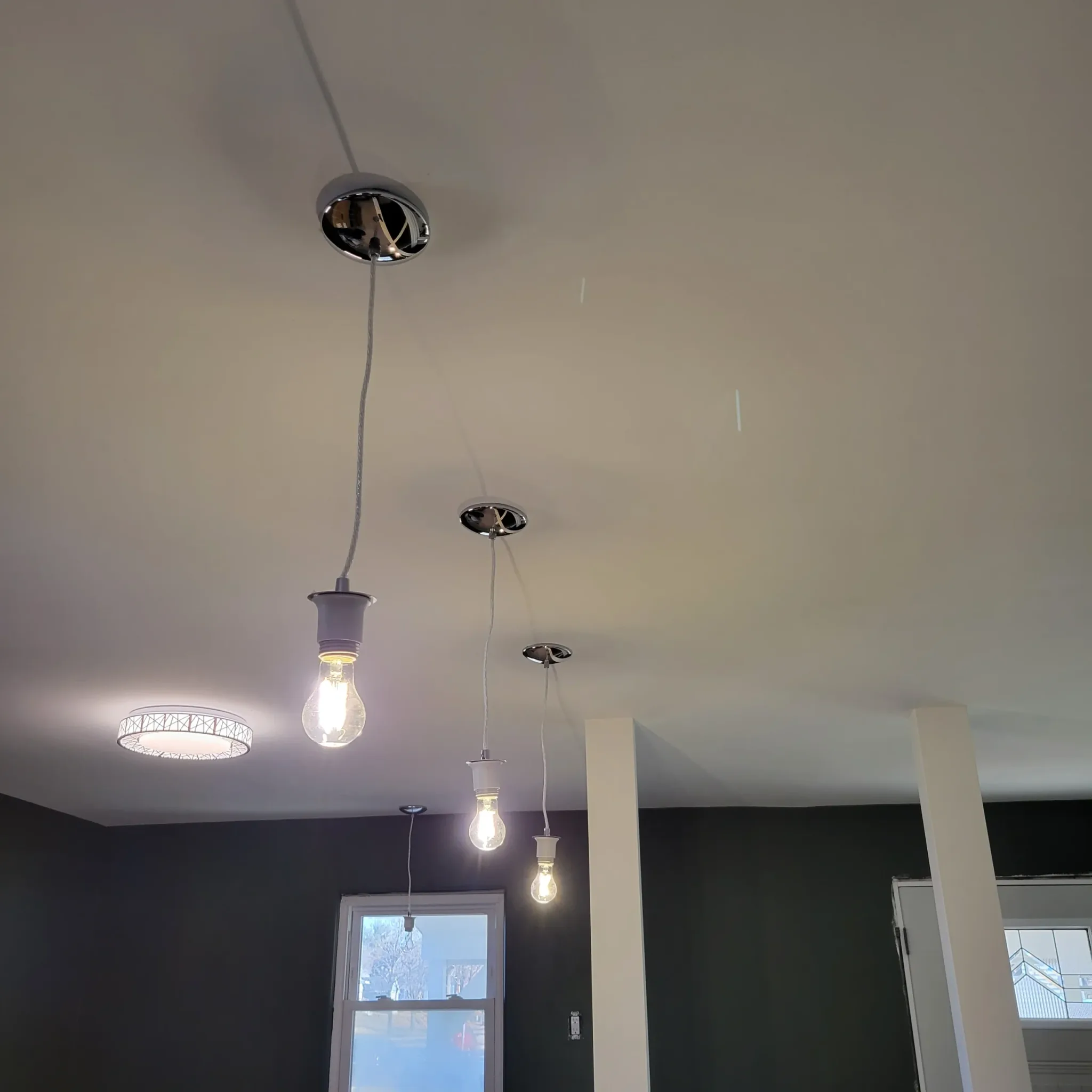 Pendant light installation