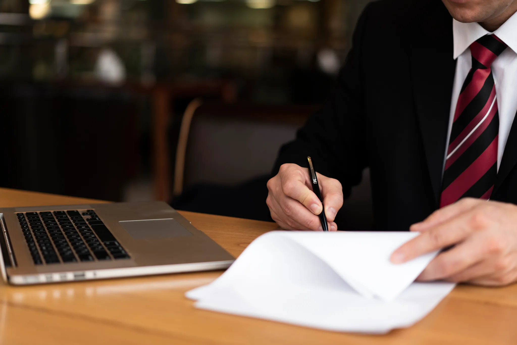 Attorney Richard A. Davidson Jr. at work in his Bedford, MA office