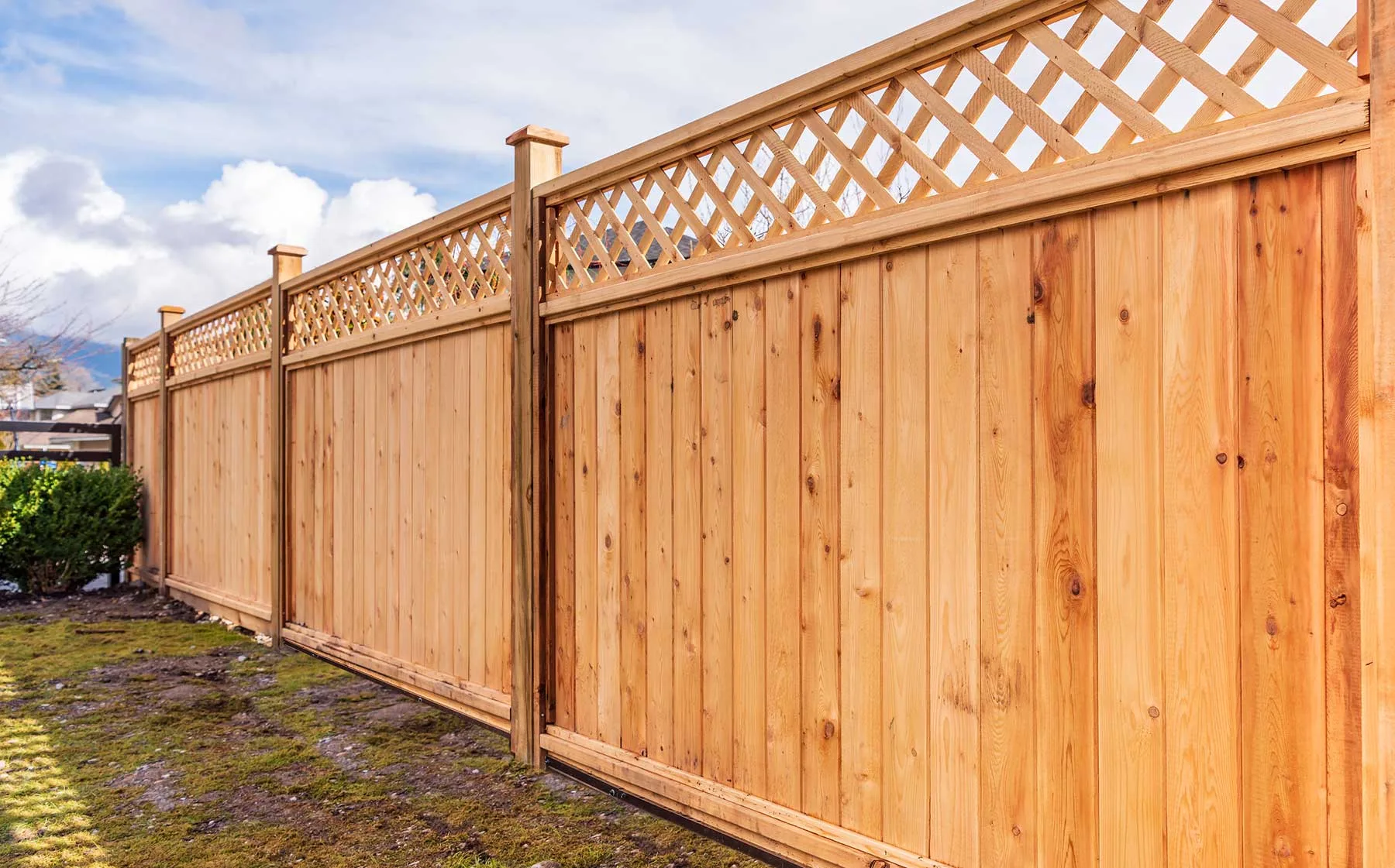 Residential wood fence installed by D Fence Man in Amador County