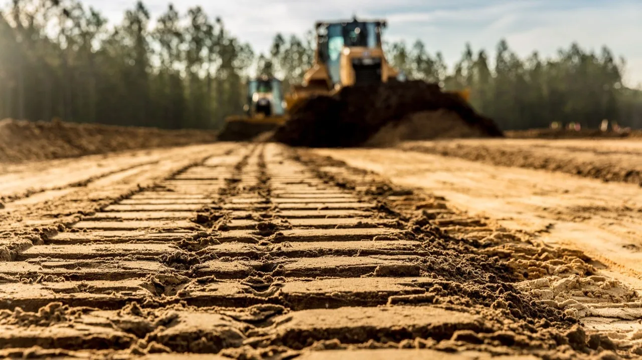 Site grading and development work in progress